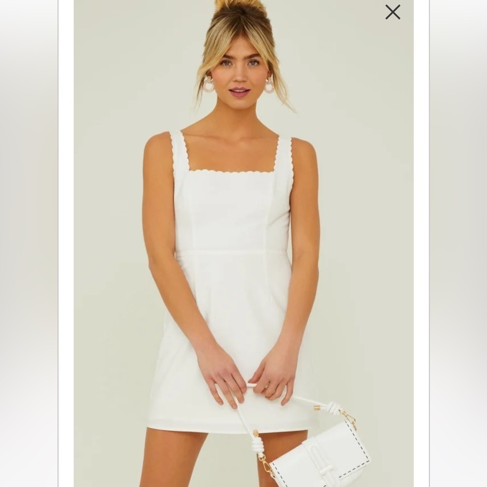 New with tags altard state skye scallop linen dress